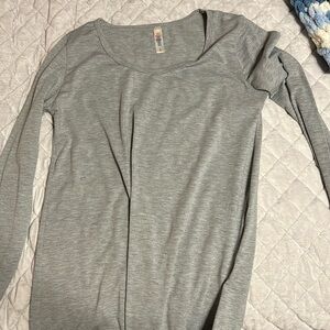 Grey long sleeved shirt